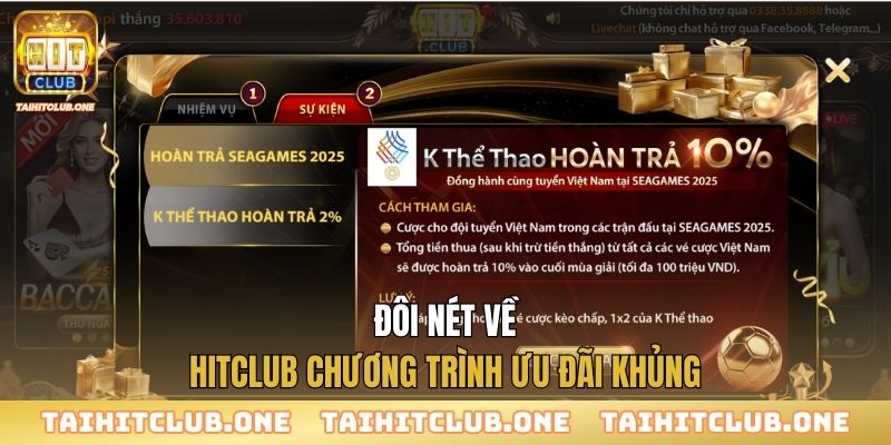Hitclub Chương Trình Ưu Đãi Khủng | Quà Tặng Tri Ân Hội Viên Đôi nét về Hitclub chương trình ưu đãi khủng