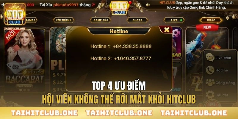 Hitclub Top 4 ưu điểm hội viên không thể rời mắt khỏi Hitclub